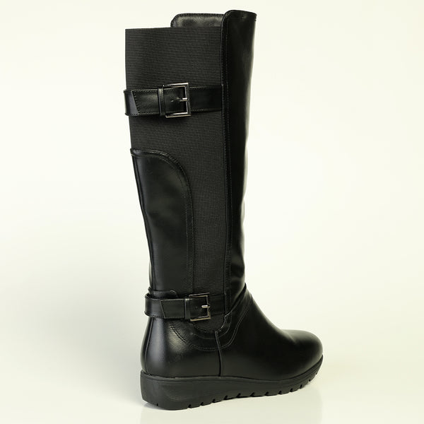 Franco Rossi Ladies Long Boot - Black