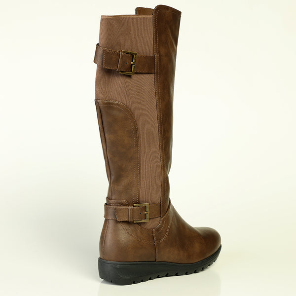Franco Rossi Ladies Long Boot - Chocolate