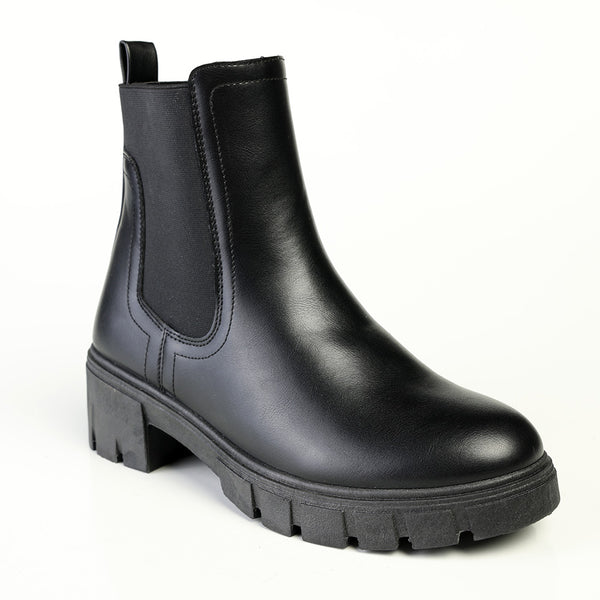 Madison Ladies Fashion Gusset Boot - Black