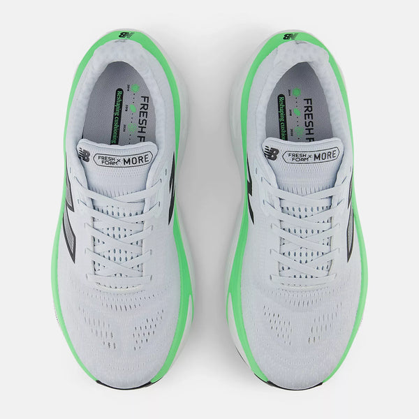 New Balance Fresh Foam X More v5 Men's Sneakers - White/Green-New Balance-Buy shoes online