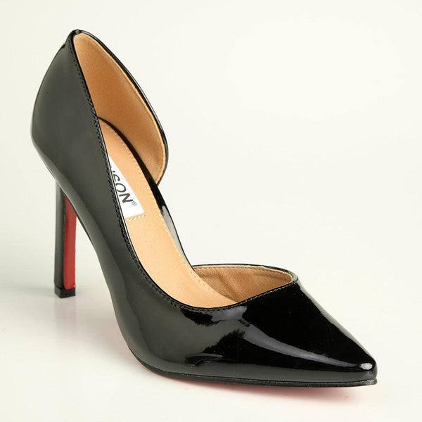 Madison Max Open Waist Court Heels - Black-Madison Heart of New York-Buy shoes online