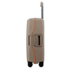 Pierre Cardin Cannes Clip Hard Shell Trolley Bag - Beige Orange (Small)