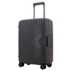 Pierre Cardin Cannes Clip Hard Shell Trolley Case - Charcoal & Orange (Medium)