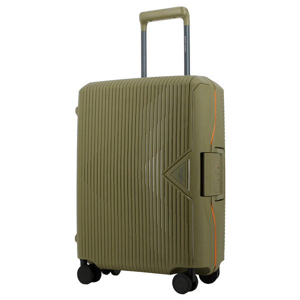 Pierre Cardin Cannes Clip Hard Shell Trolley Case - Green