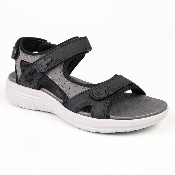 Action Comfort Sandals - Black/Grey