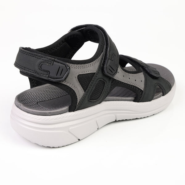 Action Comfort Sandals - Black/Grey
