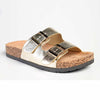 Alessio 2 Buckle Fashion Comfort Sandals - Distressed Gold-Alessio-Buy shoes online