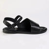 Alessio Asymetric Band Sling Sandal - Black