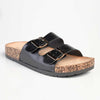 Alessio Comfort slide Fashion Sandals - Distressed Black-Alessio-Buy shoes online