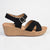 Alessio Cross Strap Fashion Platform - Black-Alessio-Buy shoes online