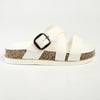 Alessio Cross Strap Sandal - White-Alessio-Buy shoes online