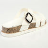 Alessio Cross Strap Sandal - White-Alessio-Buy shoes online
