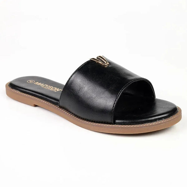 Alessio Flat Sandal - Black