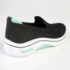 Alessio Fly Knit Slip On Sneaker - Black / White