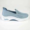 Alessio Fly Knit Slip On Sneaker - Petrol Blue / White