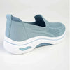 Alessio Fly Knit Slip On Sneaker - Petrol Blue / White