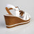 Alessio Halter Strap Wedge - White-Alessio-Buy shoes online