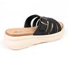 Alessio Interlaced Slide Sandals - Black