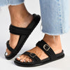 Alessio Jany Push in Sandal - Black-Alessio-Buy shoes online
