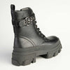 Alessio Kora Chunky Military Boot - Black-Alessio-Buy shoes online