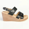 Alessio Ladies Fashion Wedge - Black