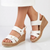 Alessio Ladies Fashion Wedge - White
