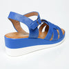 Alessio Lea Strap Wedge Sandals - Denim-Alessio-Buy shoes online