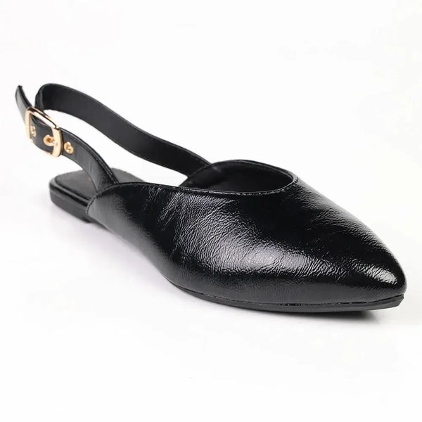 Alessio Pointy Mule - Black