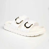 Alessio Push-In Fashion Comfort Slides - White
