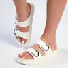 Alessio Push-In Fashion Comfort Slides - White