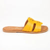 Alessio Push In Sandal - Mustard