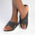 Alessio Tari Cross Strap Comfort Sandal - Black-Alessio-Buy shoes online