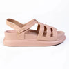 Alessio Three Strap Sling Footbed Sandal - Nude
