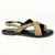 Alessio Toe Post Flast Sandal - Olive/Black