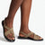 Alessio Toe Post Flast Sandal - Olive/Black
