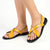 Alessio Toe Post Flast Sandal - Yellow