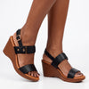 Butterfly Feet Allora 4 Wedge - Black
