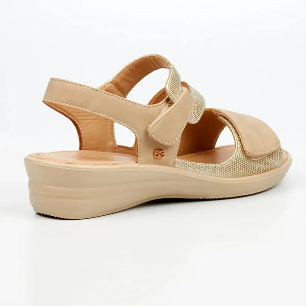Butterfly Feet Chrissy 4 Wedge Sandal - Champagne