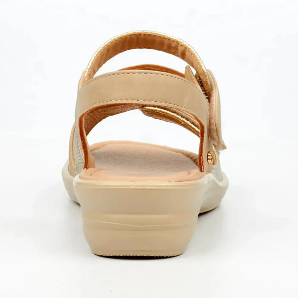 Butterfly Feet Chrissy 4 Wedge Sandal - Champagne