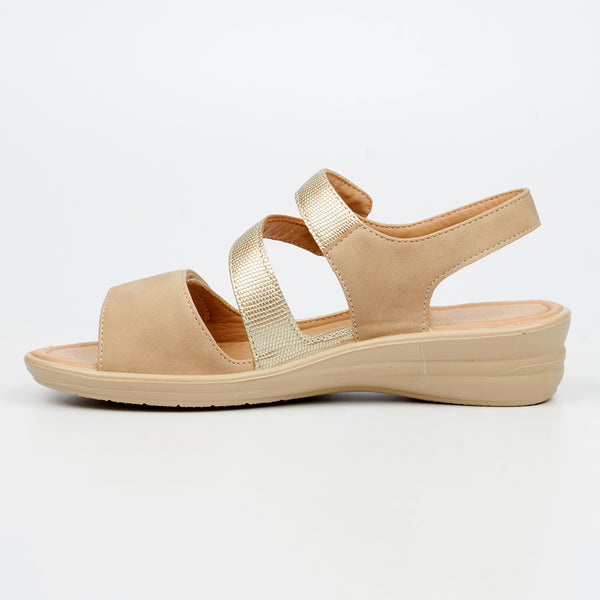 Butterfly Feet Chrissy 4 Wedge Sandal - Champagne
