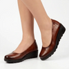 Butterfly Feet Eliana 1 Wedge Pump - Tan