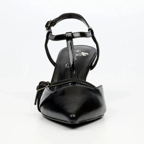 Butterfly Feet Elisha Closed Toe Slingback - Black