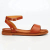 Butterfly Feet Ellie 1 Flat Ankle Tie Sandal - Tan