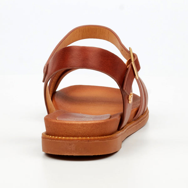 Butterfly Feet Ellie 11 Flat Strappy Sandal - Tan