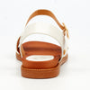 Butterfly Feet Ellie 11 Flat Strappy Sandal - White