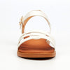 Butterfly Feet Ellie 11 Flat Strappy Sandal - White