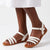 Butterfly Feet Ellie 11 Flat Strappy Sandal - White