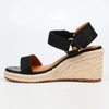 Butterfly Feet Escada 1 Espadrille Wedge Sandals - Black