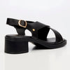 Butterfly Feet Esmee 1 Block Heel Sandals - Black