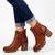 Butterfly Feet Esther 7 Gusset Ankle Boot - Tan